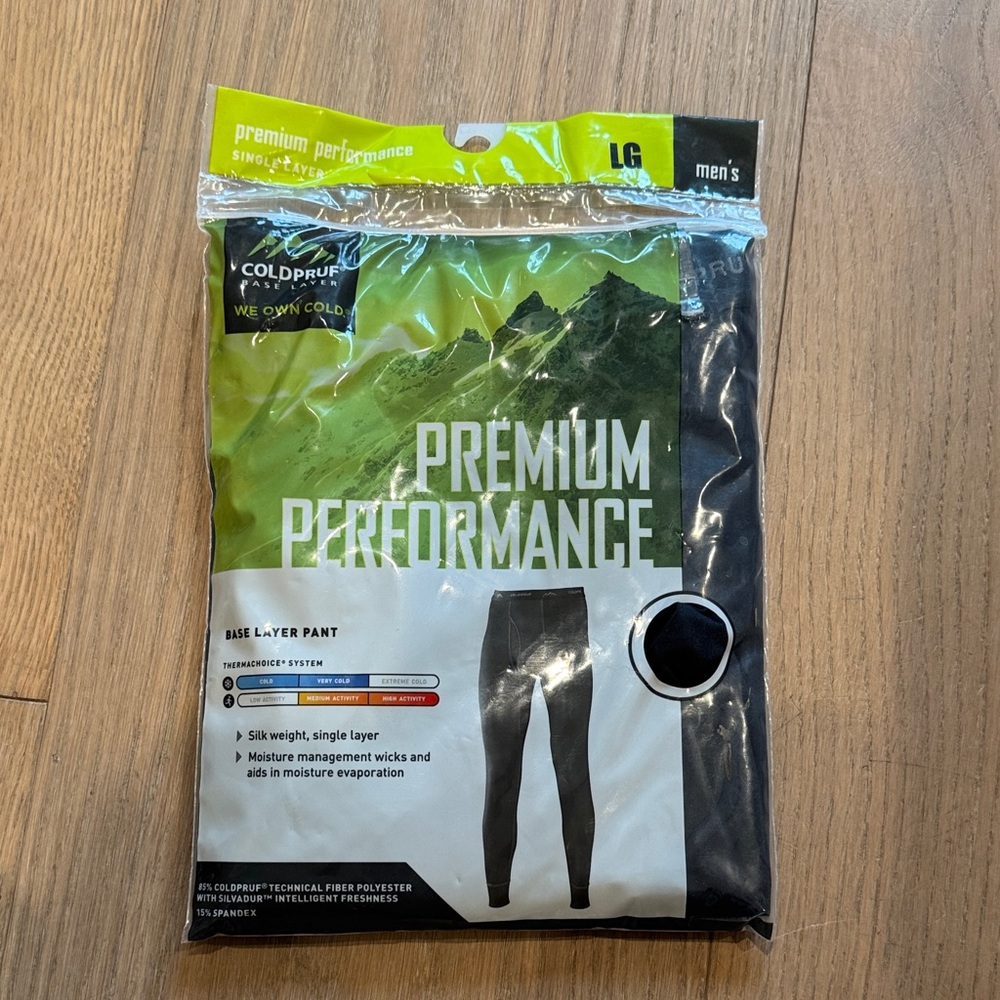 Men's Black Base Layer Pants